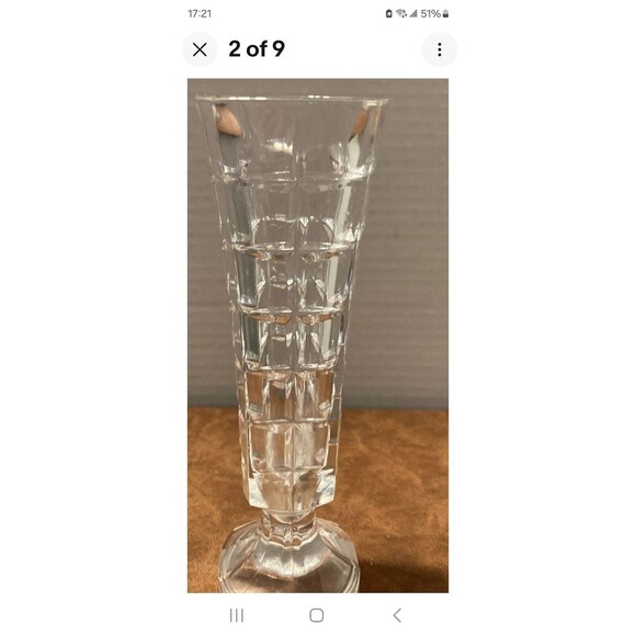 Lead Crystal Vase By D’Arques - Picture 4 of 6